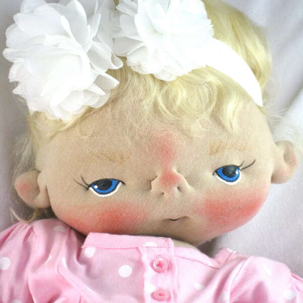 Fern a One of a Kind Cloth Baby Doll by BEBE BABIES