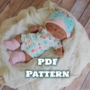 Sewing Doll Patterns Cloth Doll Pattern PDF Pattern- How to Make a Soft Heart BeBe Baby Doll by BeBe Babies and Friends