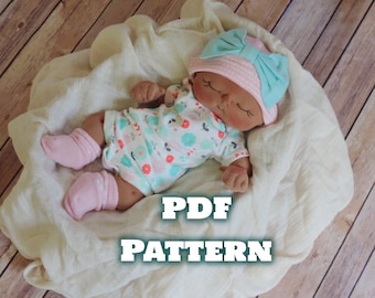 Sewing Doll Patterns Cloth Doll Pattern PDF Pattern- How to Make a Soft Heart BeBe Baby Doll by BeBe Babies and Friends