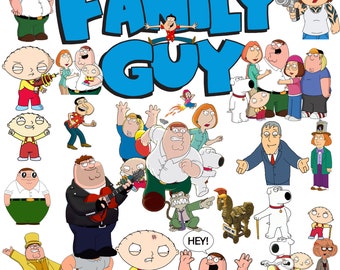 Family Guy Png - Family guy Clipart - Family Guy Bundle - Family guy birtday - family guy print - 100 family guy pnf