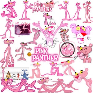 Pink Panther PNG File Pink Panther Bundle Pink Panther Clipart Pink