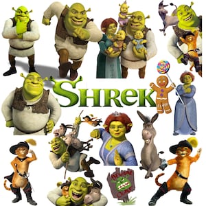 Shrek PNG - Instant Download - Shrek Clipart - Digital File - Shrek Bundle - Shrek Birthday - Shrek vector - Shrek Cricut - Digital art