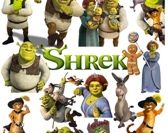Shrek PNG - Instant Download - Shrek Clipart - Digital File - Shrek Bundle - Shrek Birthday - Shrek vector - Shrek Cricut - Digital art