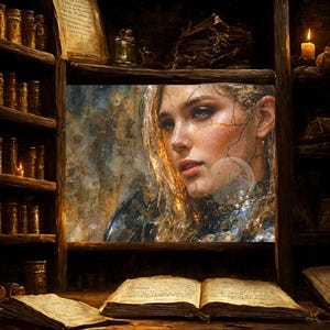Nightsong Dame Aylin Canvas Art: BG3 Fan Art Home Decor