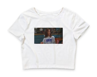 Rachel Friends Knicks crop tee | 90s sitcom character graphic