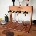 Wooden Whiskey Decanter Personalized Liquor Dispenser with Glasses, Wedding Gift, Engagement Gift, Housewarming Gift, Anniversary Gift Idea