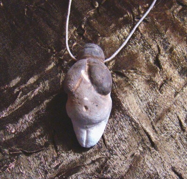 Venus of Willendorf Pendant Pitfired Smoky Jewelry Goddess Etsy