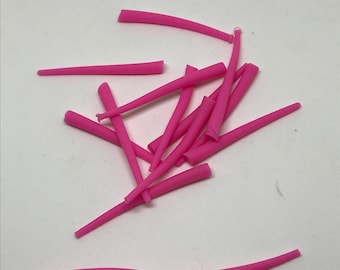 Pink Silicone Worm Parts | Squirmy Material Size Medium