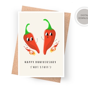 Tarjeta de aniversario divertida, tarjeta imprimible, regalo de aniversario, descarga digital, tarjeta para esposo, descarga instantánea, tarjeta divertida