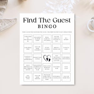 Baby Bingo Game, Baby Shower Bingo, Baby Bingo Printable, Baby Bingo Cards, Baby Gift Bingo, Find The Guest Bingo, Gender Reveal