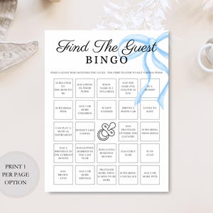 Baby Bingo Game, Baby Shower Bingo, Baby Boy Bingo, Baby Bingo Printable, Baby Bingo Cards, Baby Gift Bingo, Find The Guest Bingo