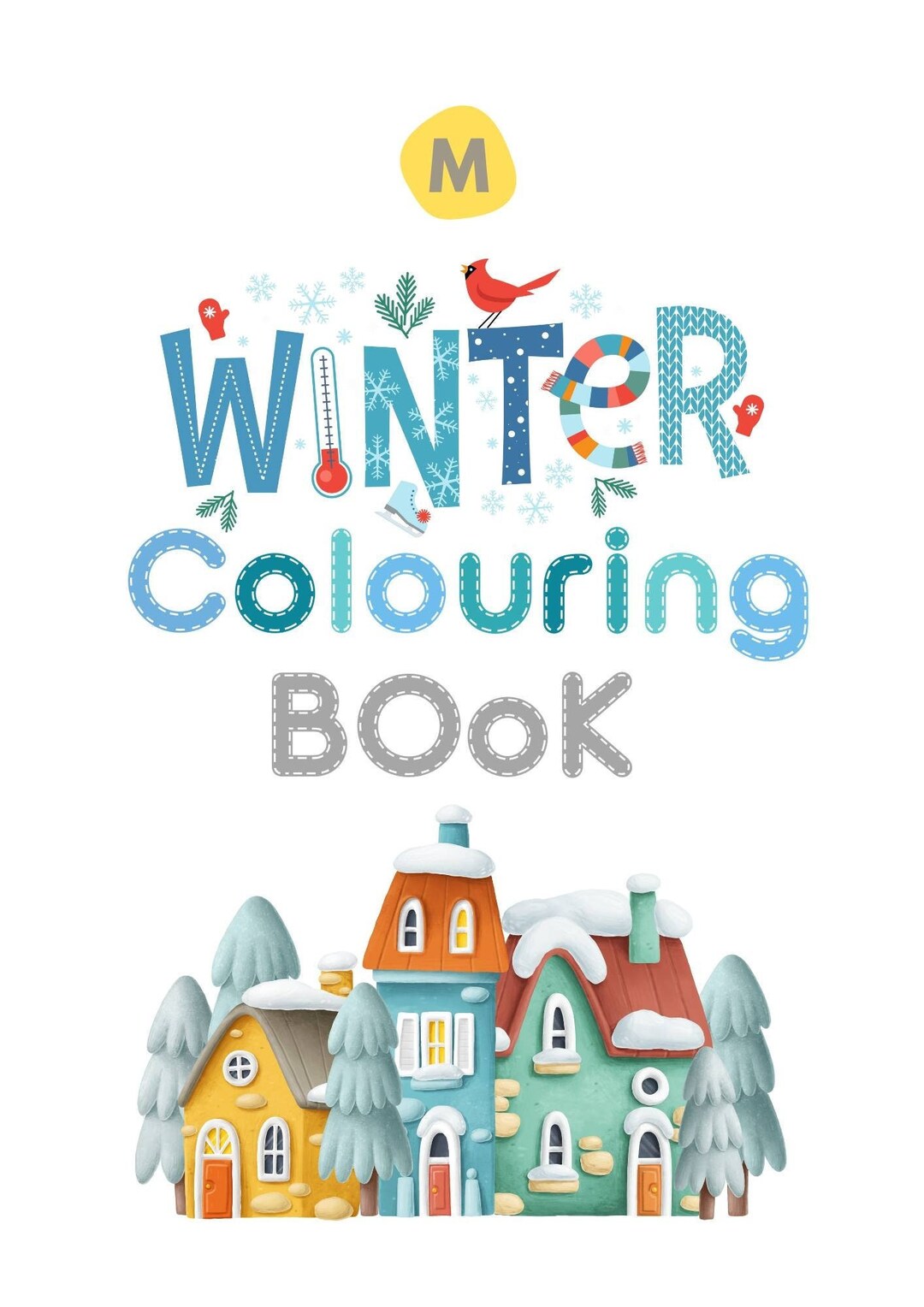 Digital Winter Colouring Book Printable for Children - Etsy
