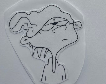 手描きのエド、エッド、エディのステッカー。