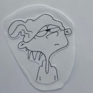 Hand drawn Ed, Edd, and Eddy sticker.