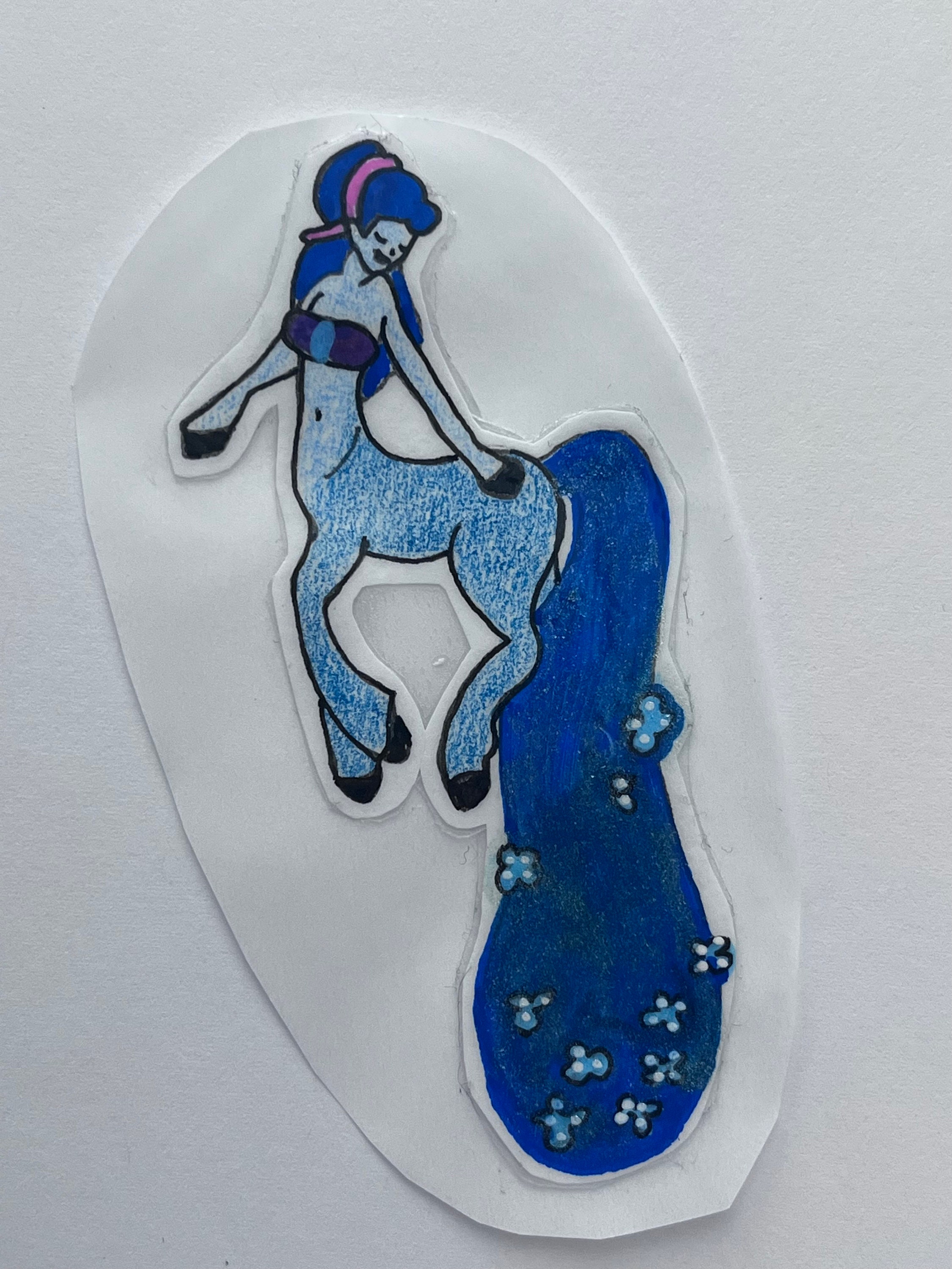 Hand Drawn Sticker of Disney's Fantasia Centaur. - Etsy