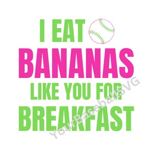 DIGITAL PNG SVG trend Party Animals SVG Mangio banane come te per colazione, Bananaball SVG, Savannah Bananas PNG, baseball design dtf