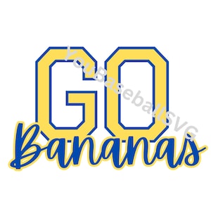 DIGITAL Savannah Bananen DTF, Bananaball png, Savannah Bananen svg png Trending Design, Spieltag, Savannah, Baseball Shirt Bestseller Design