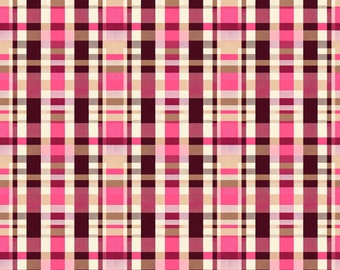 Plaid - Pink and Brown #backtoschool #backpacks  #coolbags #plaid