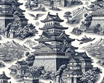 Japan Meiji Tempel im Toile de Jouy #backtoschool #rucksäcke #coolbags #japan