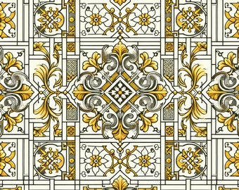 French Provincial in Gold Ornamental #backtoschool #backpacks  #coolbags #coolpatterns