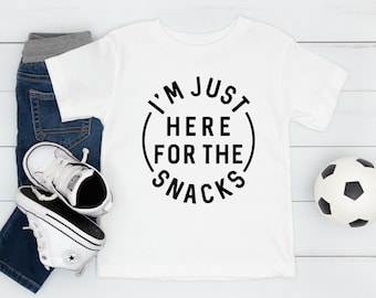 I'm Just Here For The Snacks Toddler Shirt, Toddler Shirts, Snack Kids Shirts, Snack Lover Baby Shirt, Cute Snack Toddler Shirts