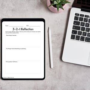 3-2-1 Reflection Worksheet: Printable Classroom Discussion & Exit Ticket (PDF)
