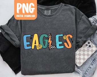 Eagles PNG - Eagles Mascot PNG - Retro Mascot Png, School Spirit Back to School Mascot PNG, Personal Use Digital Download CTP02