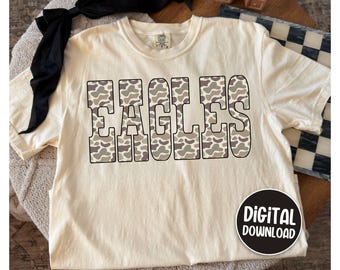Aigles PNG, téléchargement numérique de la mascotte des aigles, fichier de sublimation des aigles CC25037