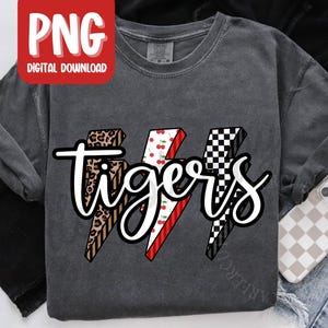 Tigers PNG - Tigers Mascot PNG - School Spirit Back to School Mascot PNG, Personal Use Digital Download DP25009