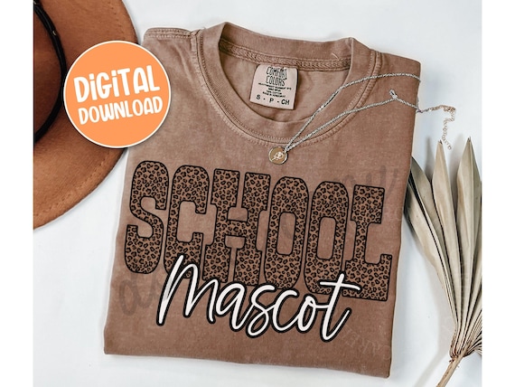 Custom School Mascot PNG, Custom Leopard PNG, Trendy Personalized Design Digital Download - DP25008