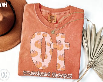 Occupational Therapist Halloween Shirt, Comfort Colors OT Shirt, Occupational Therapist T-shirt, Coquette Halloween OT Graphic Tee