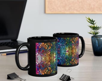 宇宙万華鏡マグ | サイケデリックアートマグ | トリッピーコーヒーカップ | 鮮やかなティーマグ | ユニークなギフト