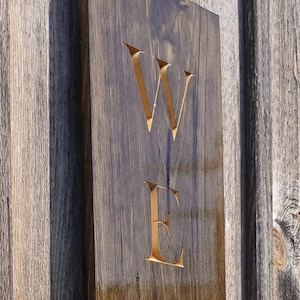 Personizable Solid Wood Carved Outdoor Welcome Sign