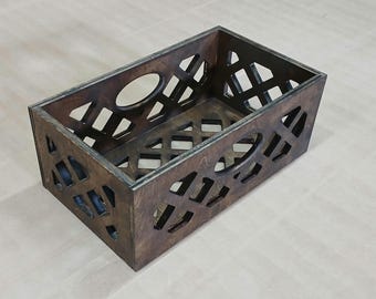 Personizable Wood DVD/Bluray Storage Crate