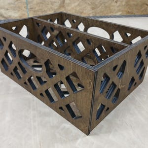Personizable Wood CD Storage Crate - 2 row