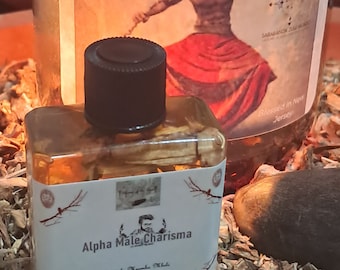 Alpha Male Charisma Oil for Attraction: Rico Suave Honey Trap, Patipemba-Infused Nkange, Kindoki and Hoodoo, Patchouli & Cypress