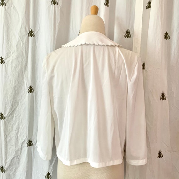 Size Medium Vintage 1950s Stella Fagin Bed Jacket… - image 6