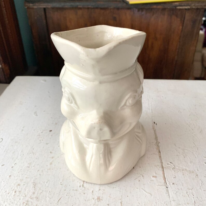 Smiley Pitcher Shawnee Smiley Pig Creamer Pitcher, Ceramic Pottery, off White ...