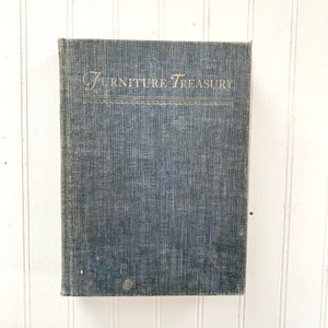 Vintage Furniture Treasury Book, by Wallace Nutting, Reference Design Book, American Antique, 1948, Volume I, Interior Designer Gift