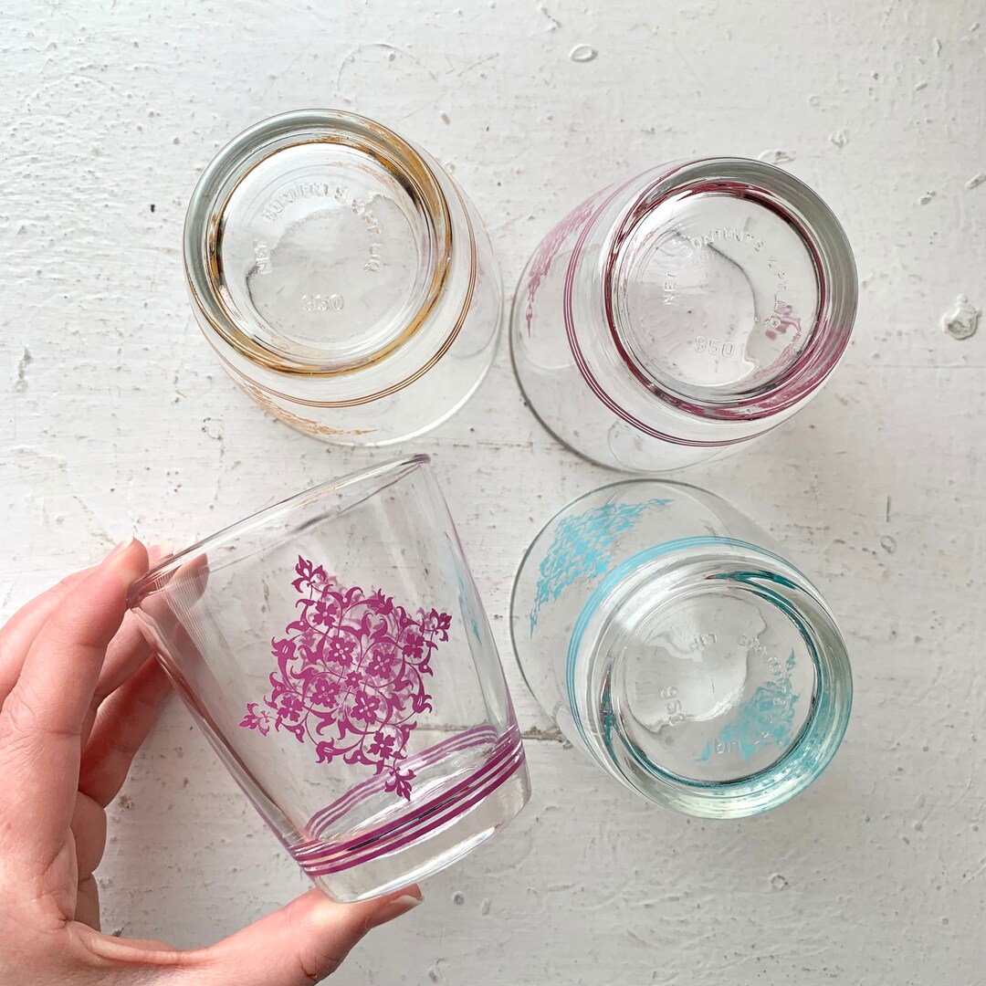 Vintage Sour Cream Glasses Hazel Atlas Glass Sour Cream Etsy