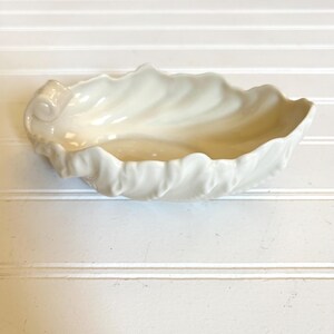 Vintage Lenox Acanthus Leaf Candy Dish, Porcelain, Feather Scroll Handle, Midcentury Serving Ware, Cocktail Party, Holiday Table, Nuts