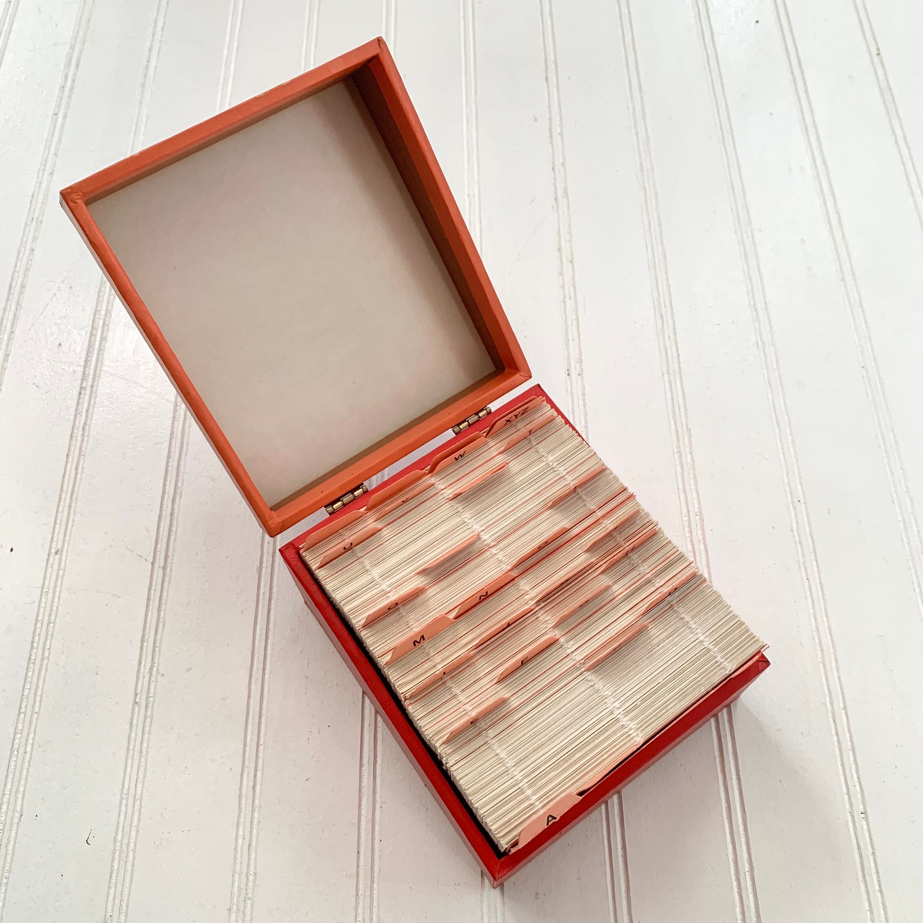 ヴィンテージタイムライフのレシピボックス、インデックスカード