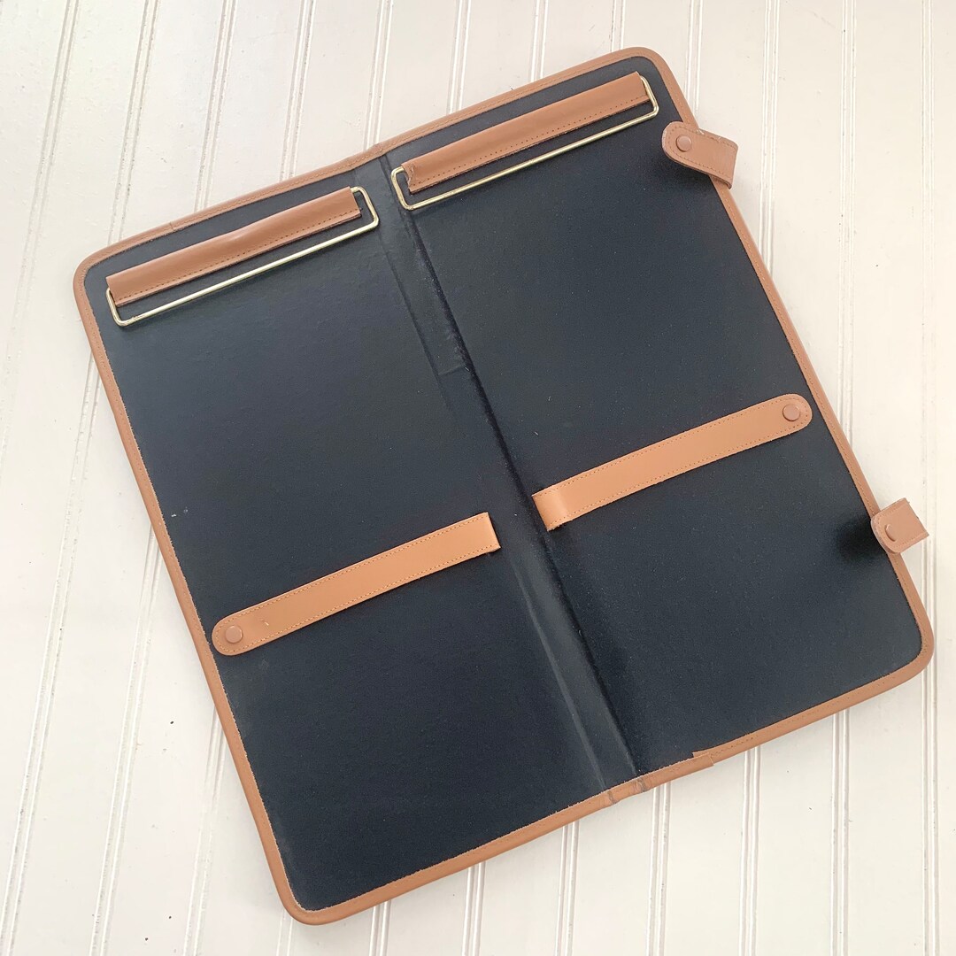 Vintage Neck Tie Travel Case, Black and Brown, Monogram, Menswear Tie