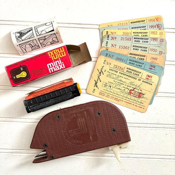 laredo cigarette making machine Filter Maker, Brown & Williamson 1950's Vintage Tobacciana Collection, Laredo Cigarette