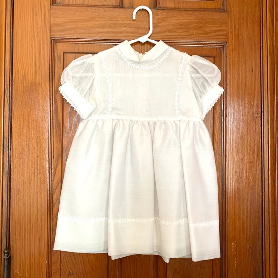 Size 5 Little Girls Vintage Saks Fifth Avenue Whi… - image 1