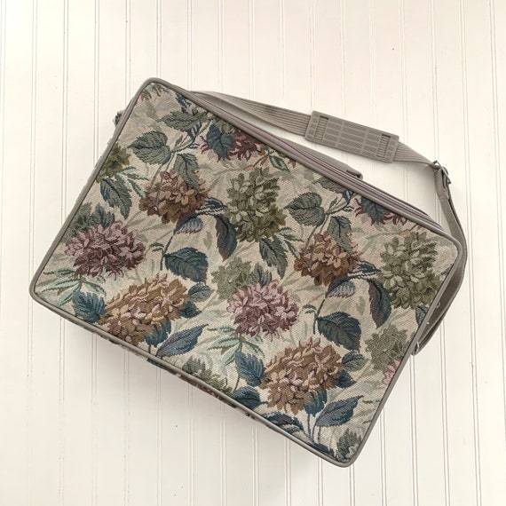 Vintage Diane Von Furstenberg Floral Tapestry Suitcase Vintage Diane Von Furstenberg Floral Tapestry Suitcase