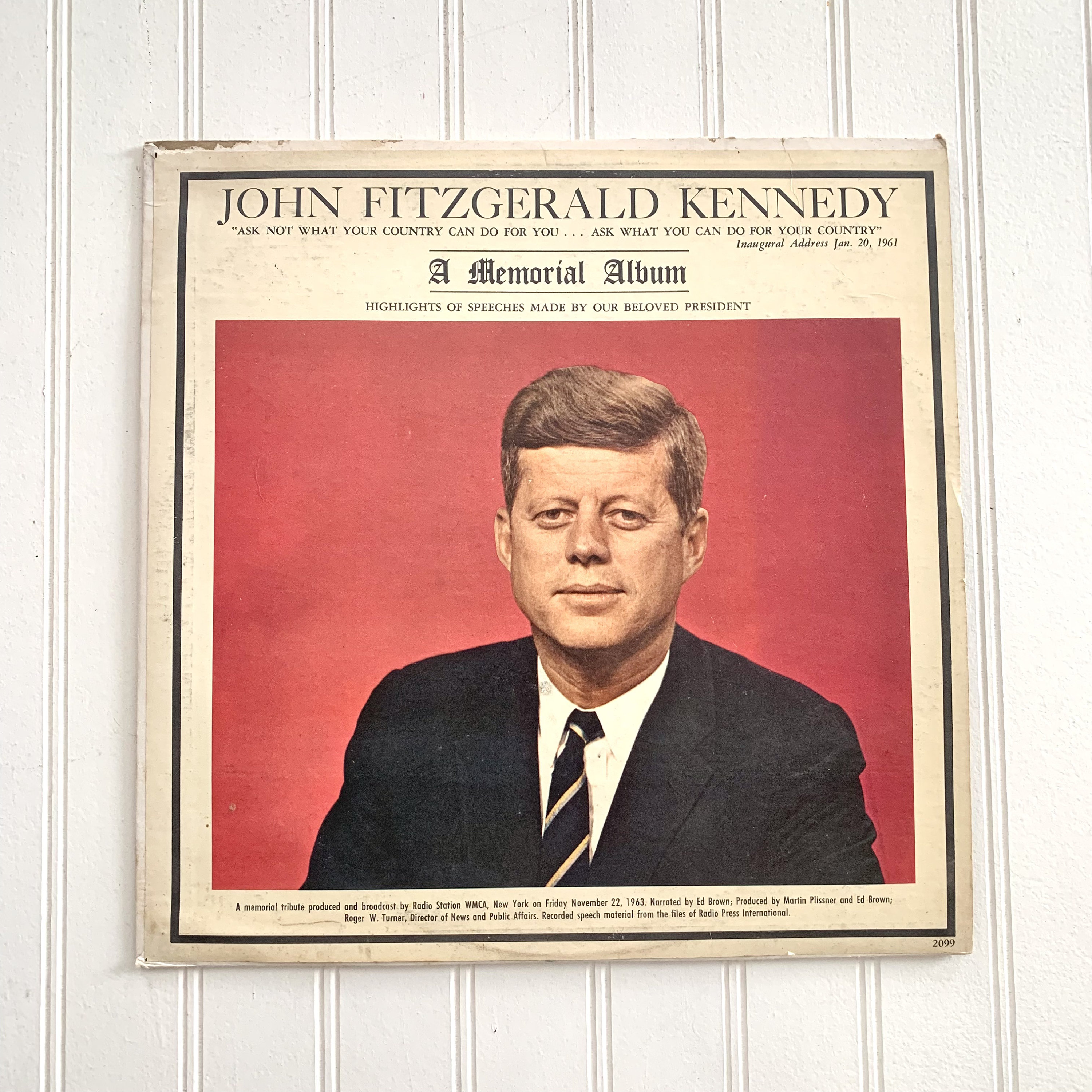 Vintage JFK Memorial Album, 1963 Spoken Word Vinyl Record - Etsy