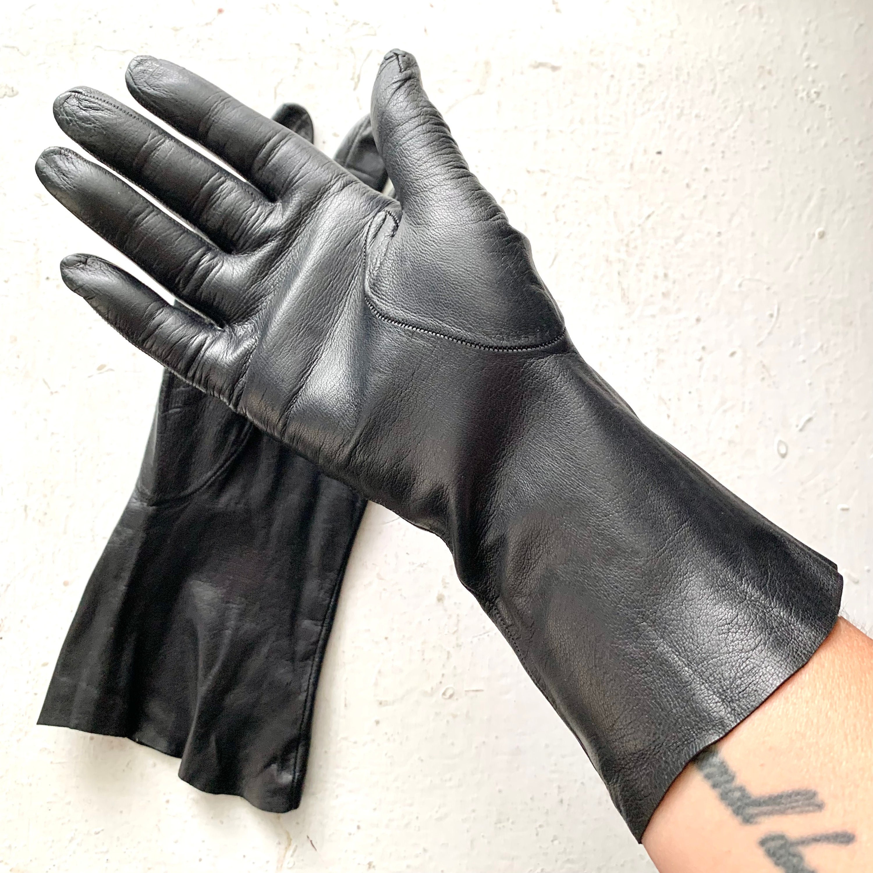 vintage leather ladies gloves