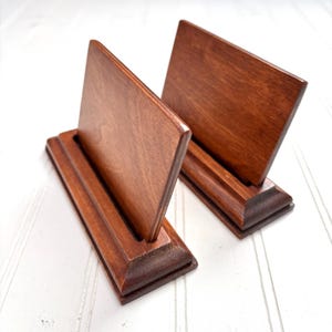 Présentoirs photo en bois vintage, cartes de visite, décoration d&#39;intérieur naturelle