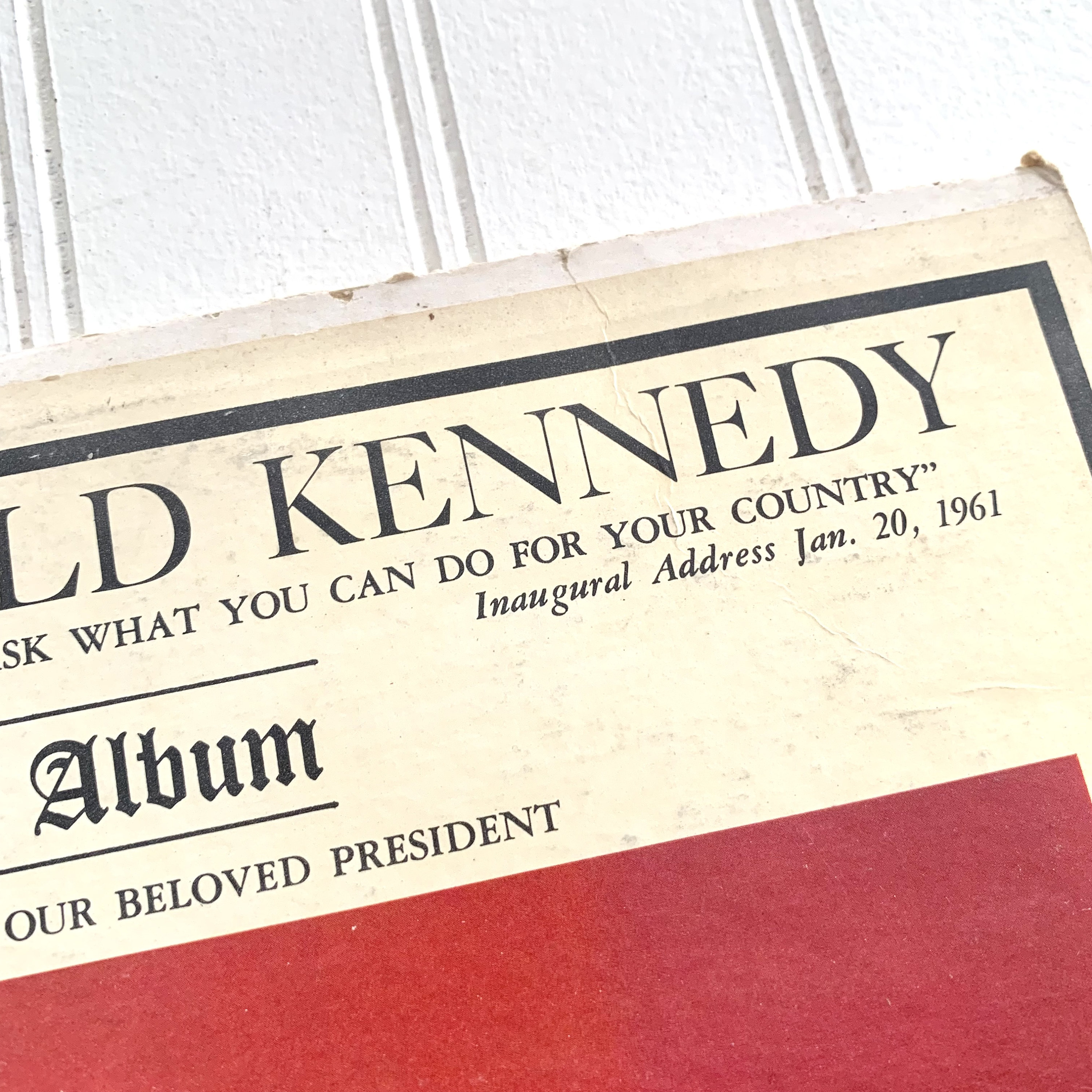 Vintage JFK Memorial Album, 1963 Spoken Word Vinyl Record - Etsy